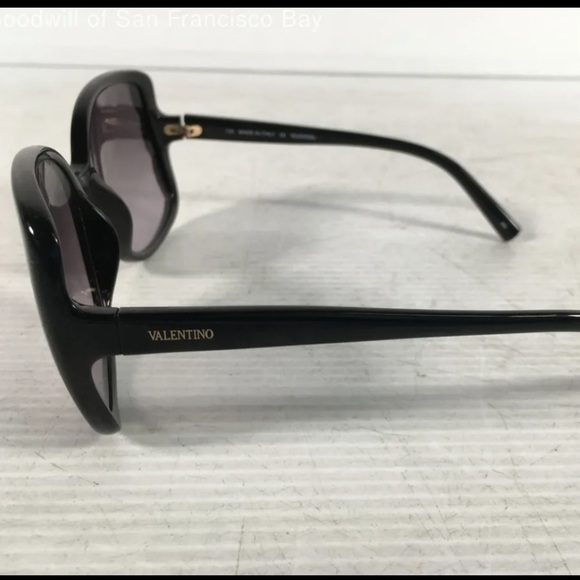 Valentino Womens Square Butterfly Sunglasses Black Italy 203 V609S 001 130mm main image 6